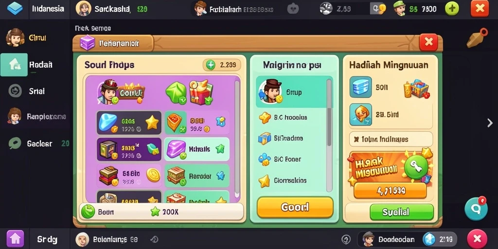 Mode permainan yang bervariasi dan penuh tantangan.